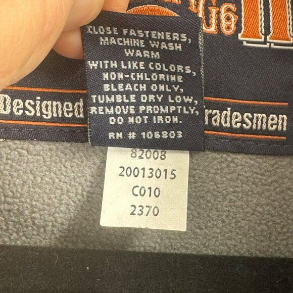 Duluth Trading Co Mens Black Softshell Jacket XL Nylon Fleece Lined Full-Zip - Picture 5 of 8